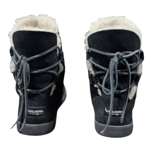 KOOLABURRA Shazi Short Black Suede Winter Boot Size 9 - Picture 5 of 9